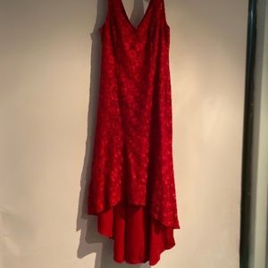Red Hi-Low Dress